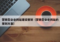 营销型企业网站建设策划（营销型企业网站的策划方案）