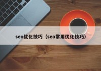 seo优化技巧（seo常用优化技巧）